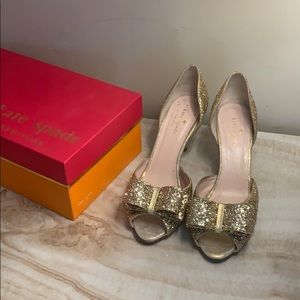 Kate spade Sela gold heels